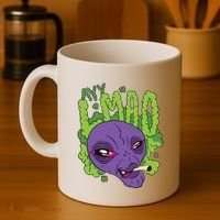 Ayy Lmao Marijuana Alien Coffee Mug thumb 4