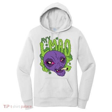 Ayy Lmao Marijuana Alien Women's Hoodie