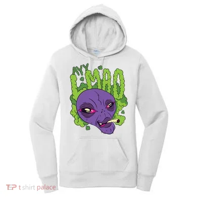 Ayy Lmao Marijuana Alien Women's Hoodie