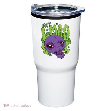 Ayy Lmao Marijuana Alien Tumbler