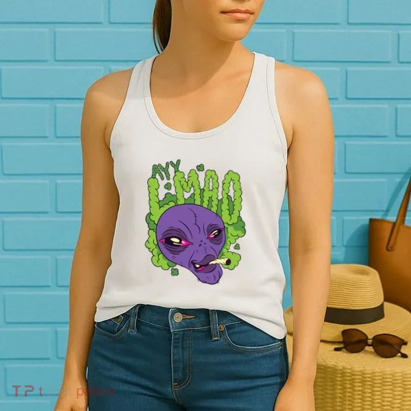 Ayy Lmao Marijuana Alien Women's Tank Top
