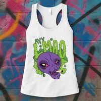 Ayy Lmao Marijuana Alien Women's Tank Top thumb 3