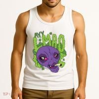 Ayy Lmao Marijuana Alien Tank Top thumb 3