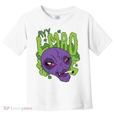 Ayy Lmao Marijuana Alien Toddler T-Shirt