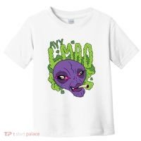 Ayy Lmao Marijuana Alien Toddler T-Shirt thumb 0