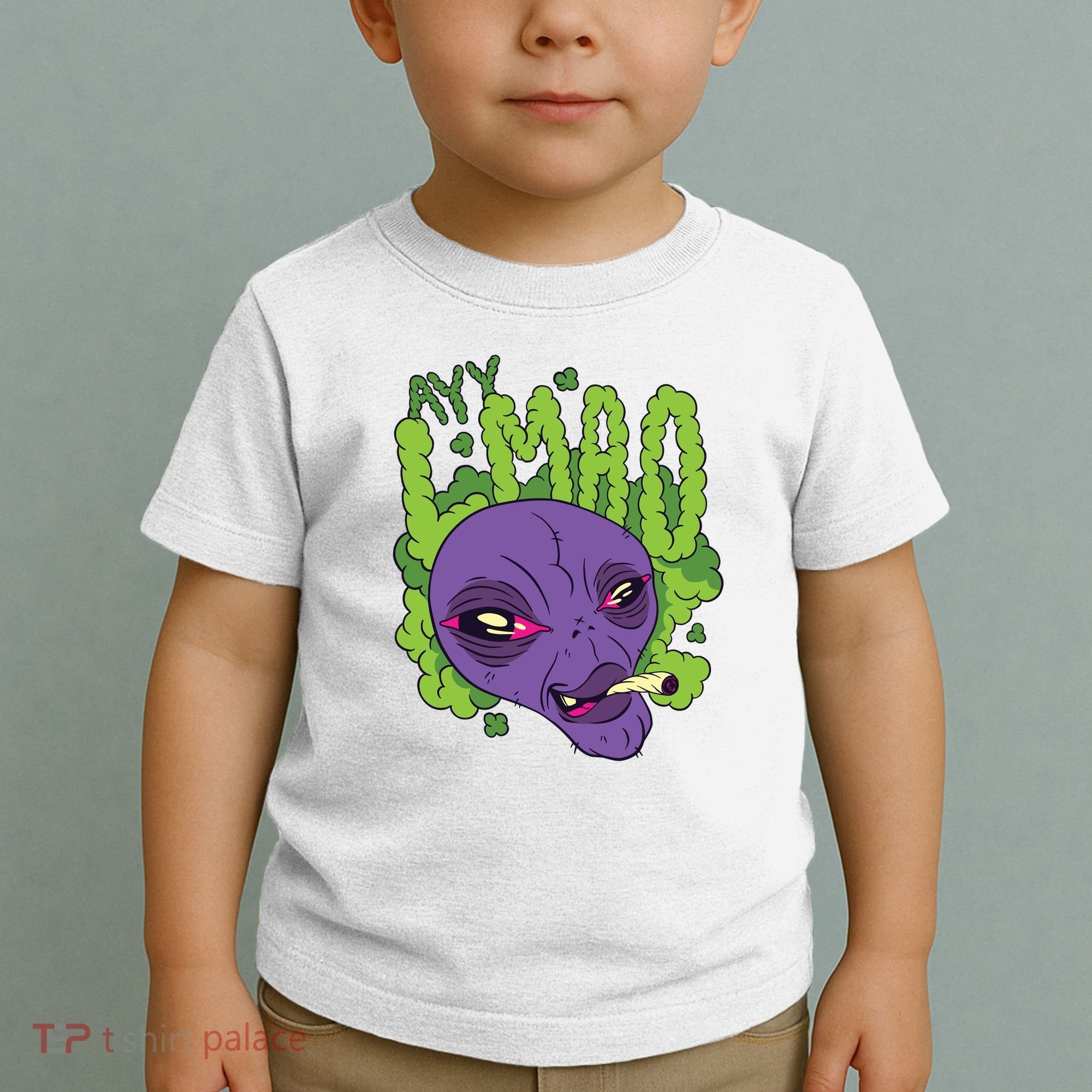 Ayy Lmao Marijuana Alien Toddler T-Shirt