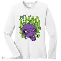 Ayy Lmao Marijuana Alien Women's Long Sleeve Shirt thumb 0