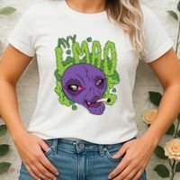 Ayy Lmao Marijuana Alien Women's T-Shirt thumb 2