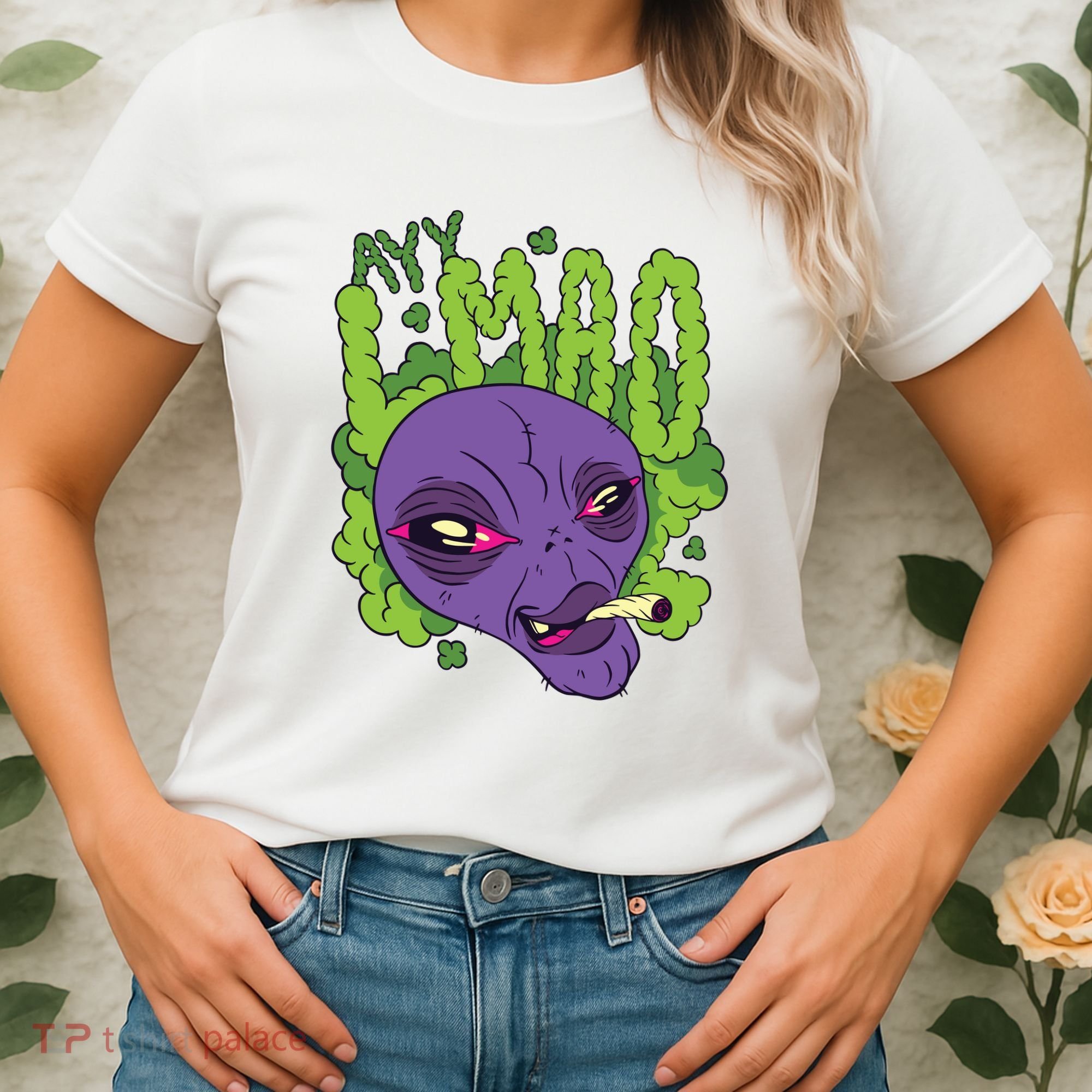Ayy Lmao Marijuana Alien Women's T-Shirt