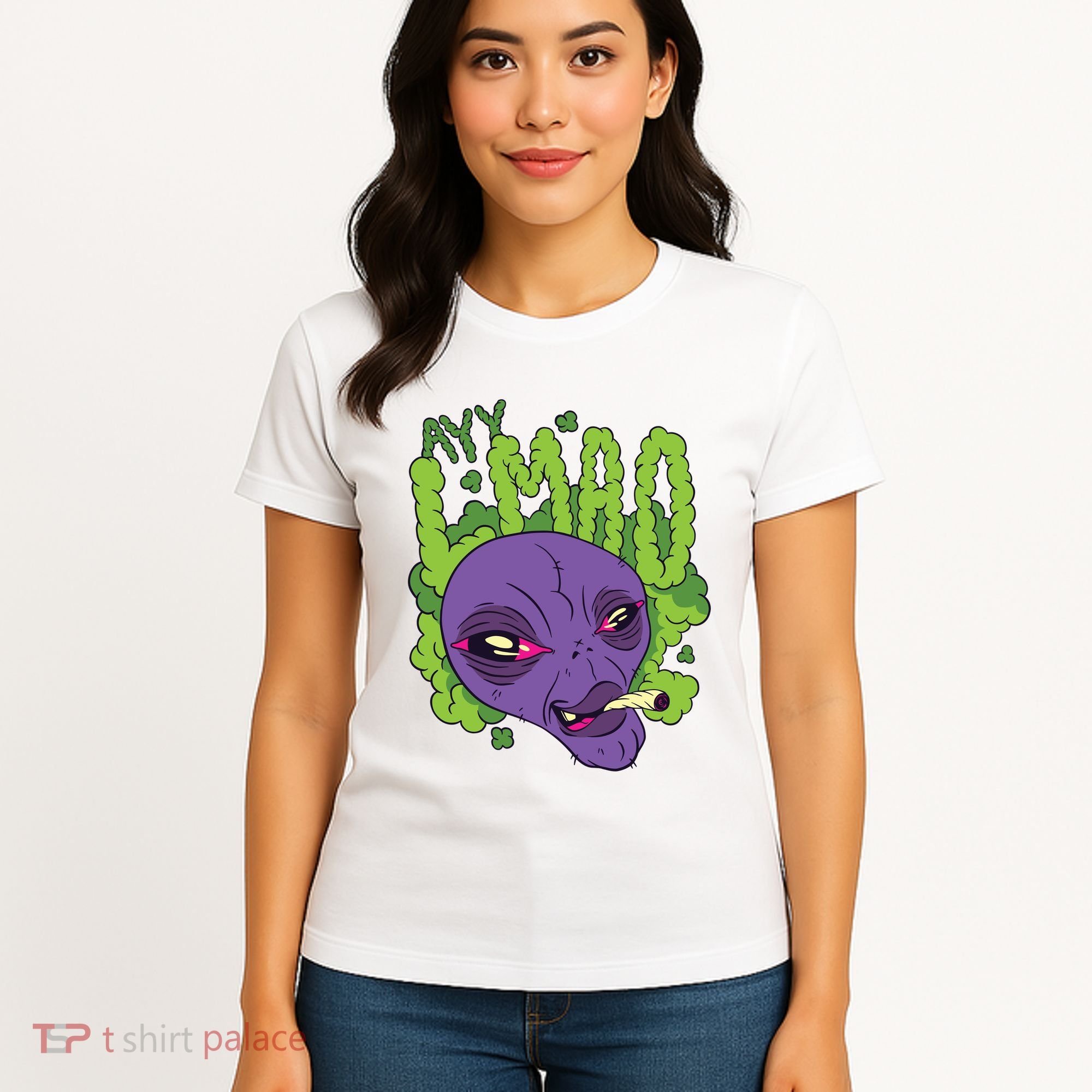 Ayy Lmao Marijuana Alien Women's T-Shirt