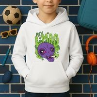 Ayy Lmao Marijuana Alien Kids Hoodie thumb 2