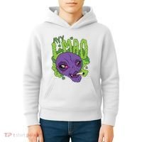 Ayy Lmao Marijuana Alien Kids Hoodie thumb 4