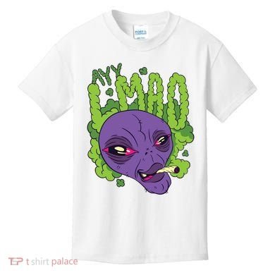 Ayy Lmao Marijuana Alien Kids T-Shirt