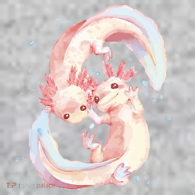 Axolotl Ying Yang The Baniff Cuffed Pom Beanie