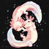 Axolotl Ying Yang Ladies PosiCharge Tri-Blend Wicking Tank thumb 2