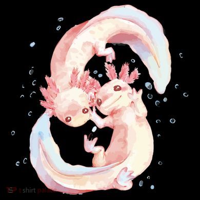 Axolotl Ying Yang Coffee Mug