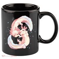 Axolotl Ying Yang 11oz C Handle Ceramic Mug thumb 0