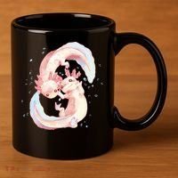 Axolotl Ying Yang 11oz C Handle Ceramic Mug thumb 3