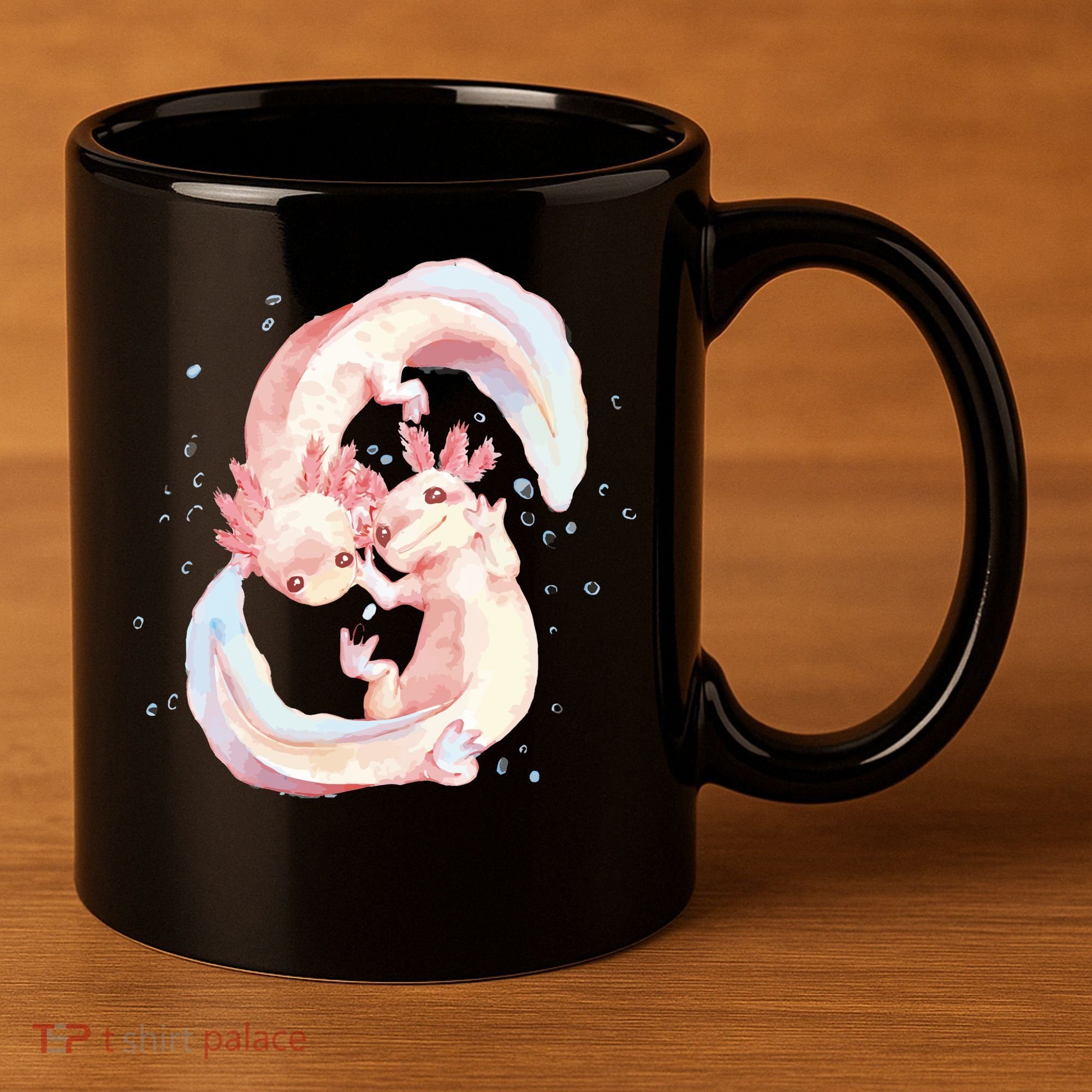 Axolotl Ying Yang 11oz C Handle Ceramic Mug