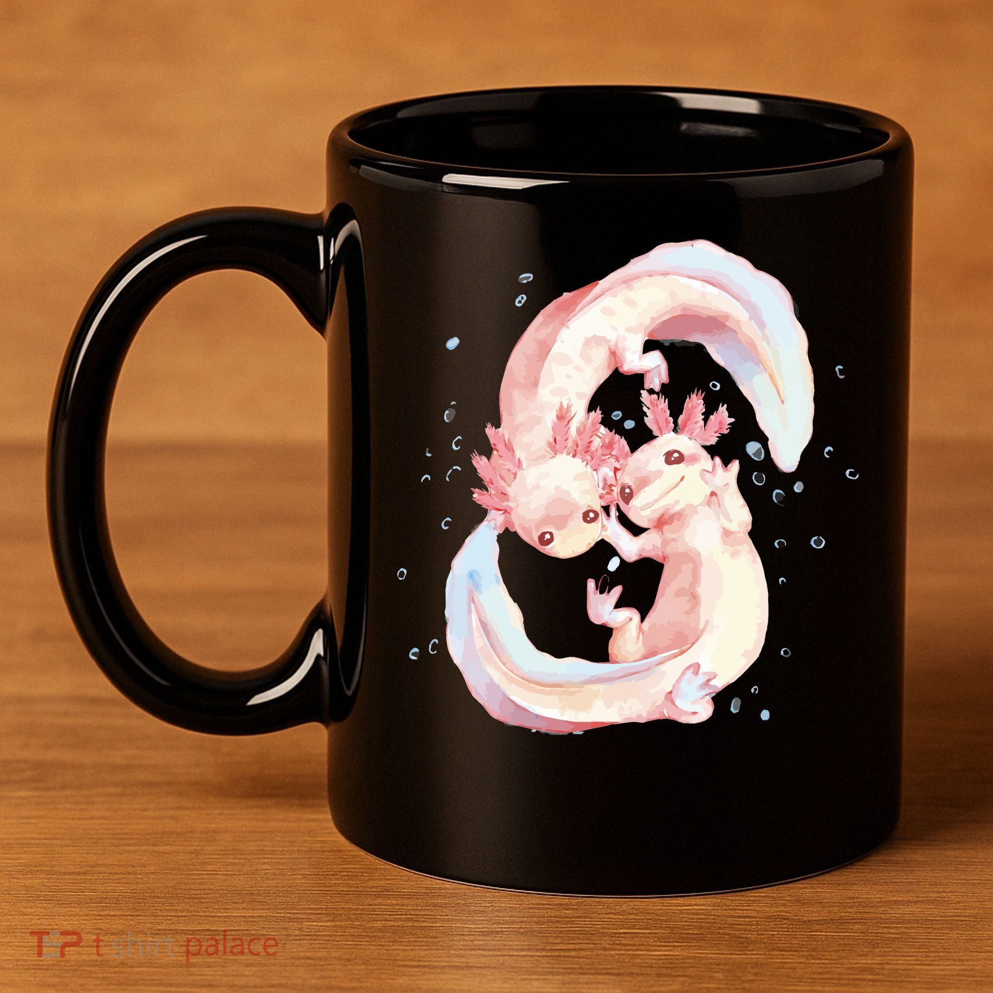 Axolotl Ying Yang 11oz C Handle Ceramic Mug