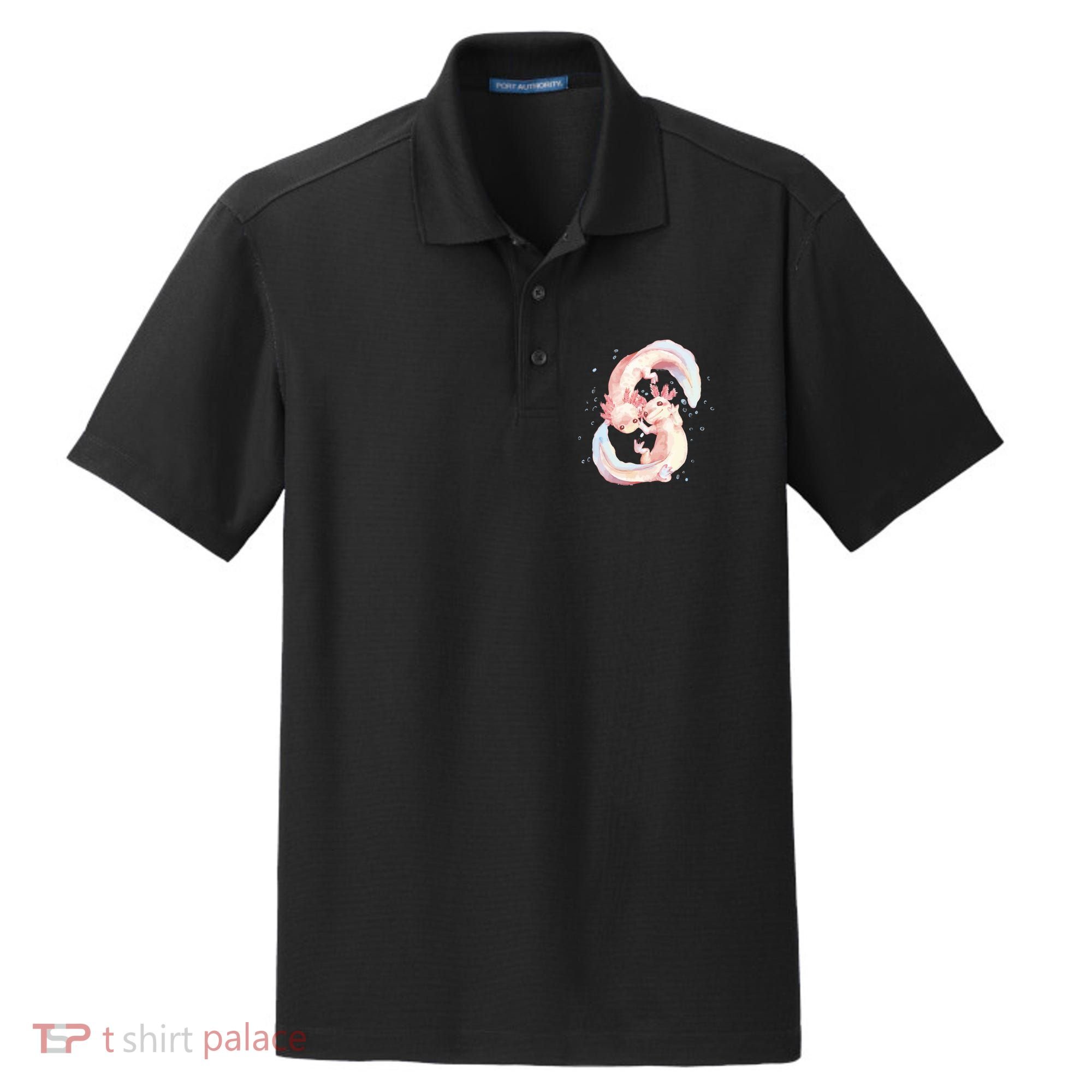 Axolotl Ying Yang Dry Zone Grid Polo