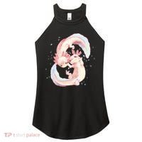 Axolotl Ying Yang Women's Perfect Tri Rocker Tank thumb 0
