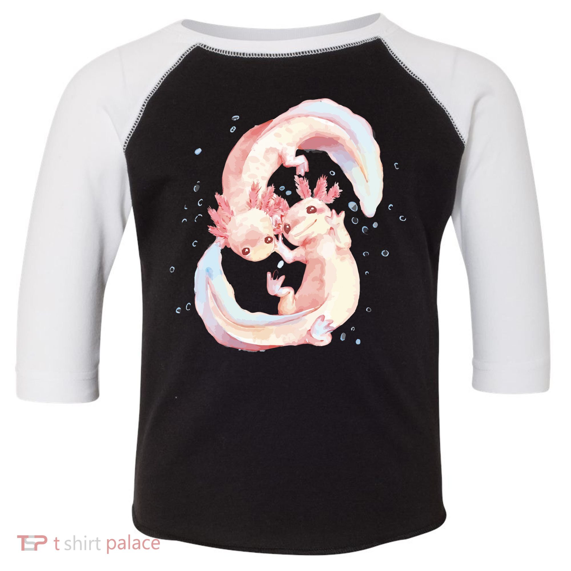 Axolotl Ying Yang Toddler Fine Jersey T-Shirt