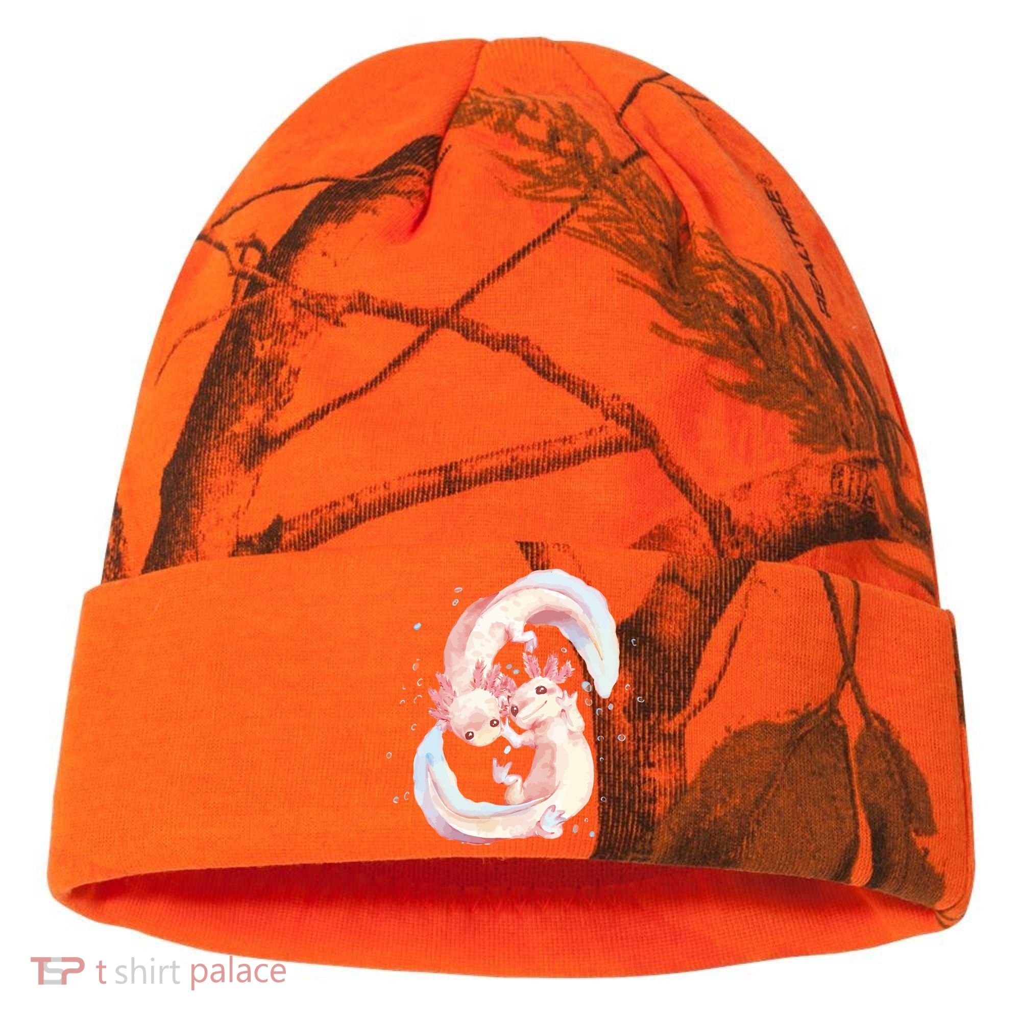 Axolotl Ying Yang Kati Licensed 12" Camo Cuffed Beanie