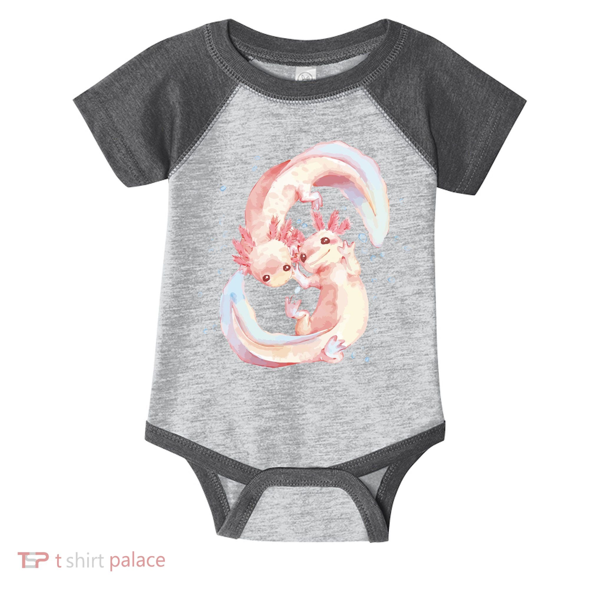 Axolotl Ying Yang Infant Baby Jersey Bodysuit