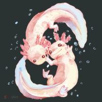 Axolotl Ying Yang Infant Baby Jersey Bodysuit thumb 2