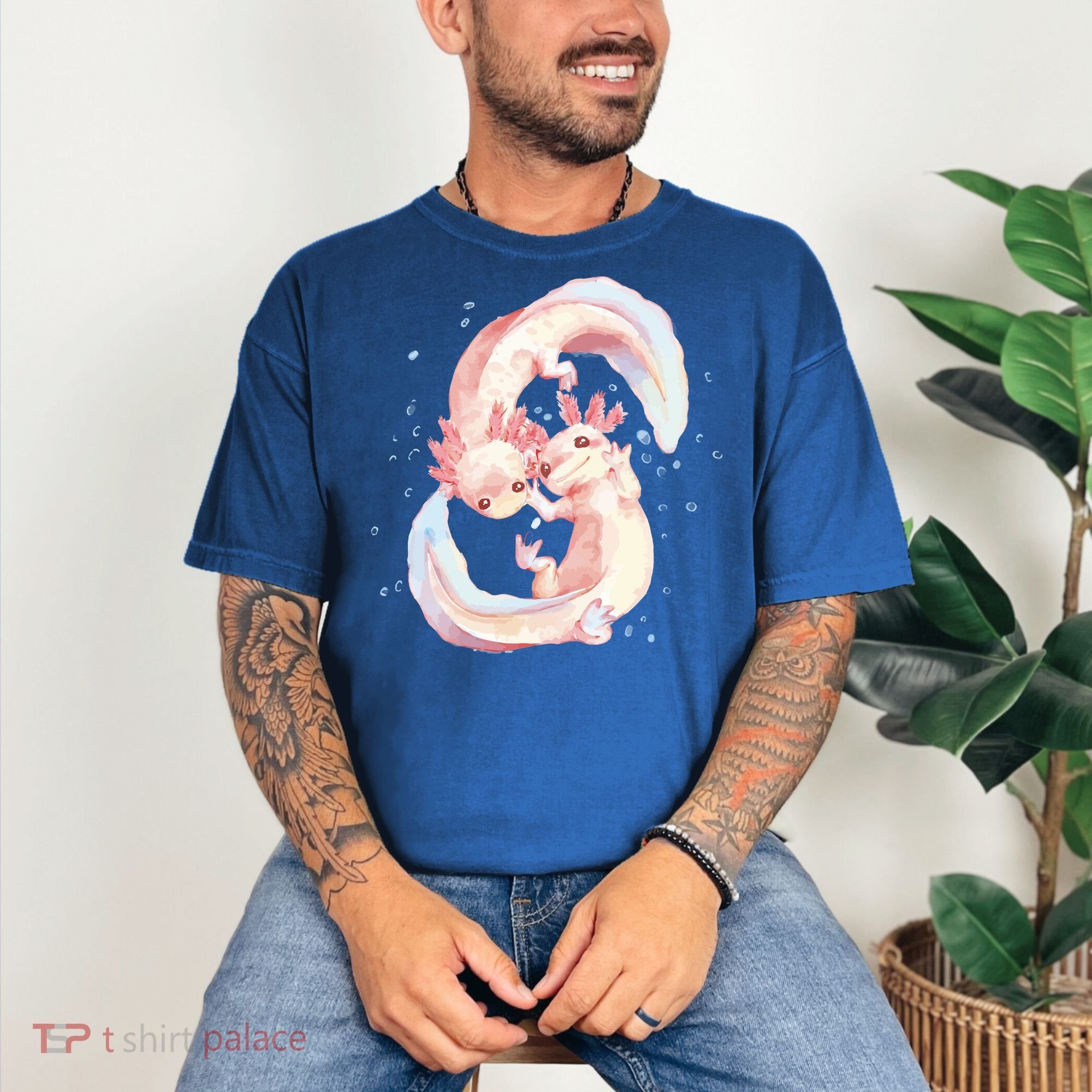 Axolotl Ying Yang Comfort Colors T-Shirt