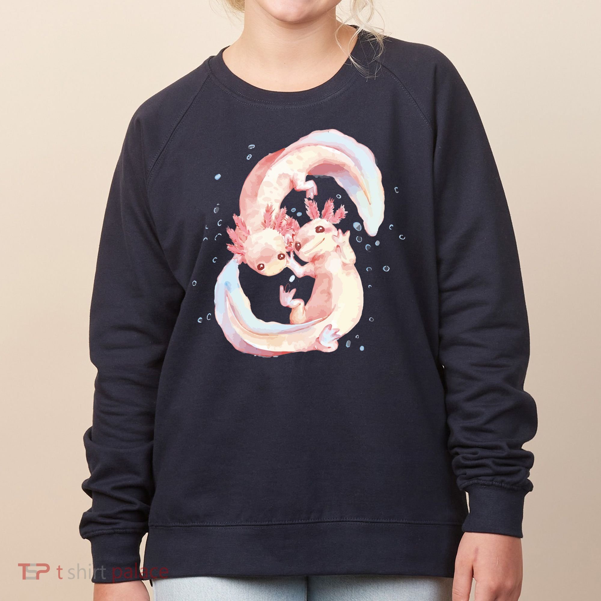 Axolotl Ying Yang Women's Sweatshirt