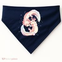 Axolotl Ying Yang USA-Made Doggie Bandana thumb 0