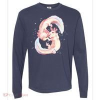 Axolotl Ying Yang Comfort Colors Heavyweight Long Sleeve T-Shirt thumb 0