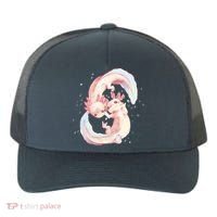 Axolotl Ying Yang Yupoong Adult 5-Panel Trucker Hat thumb 0