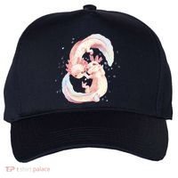Axolotl Ying Yang Five-Panel Snapback Cap thumb 0