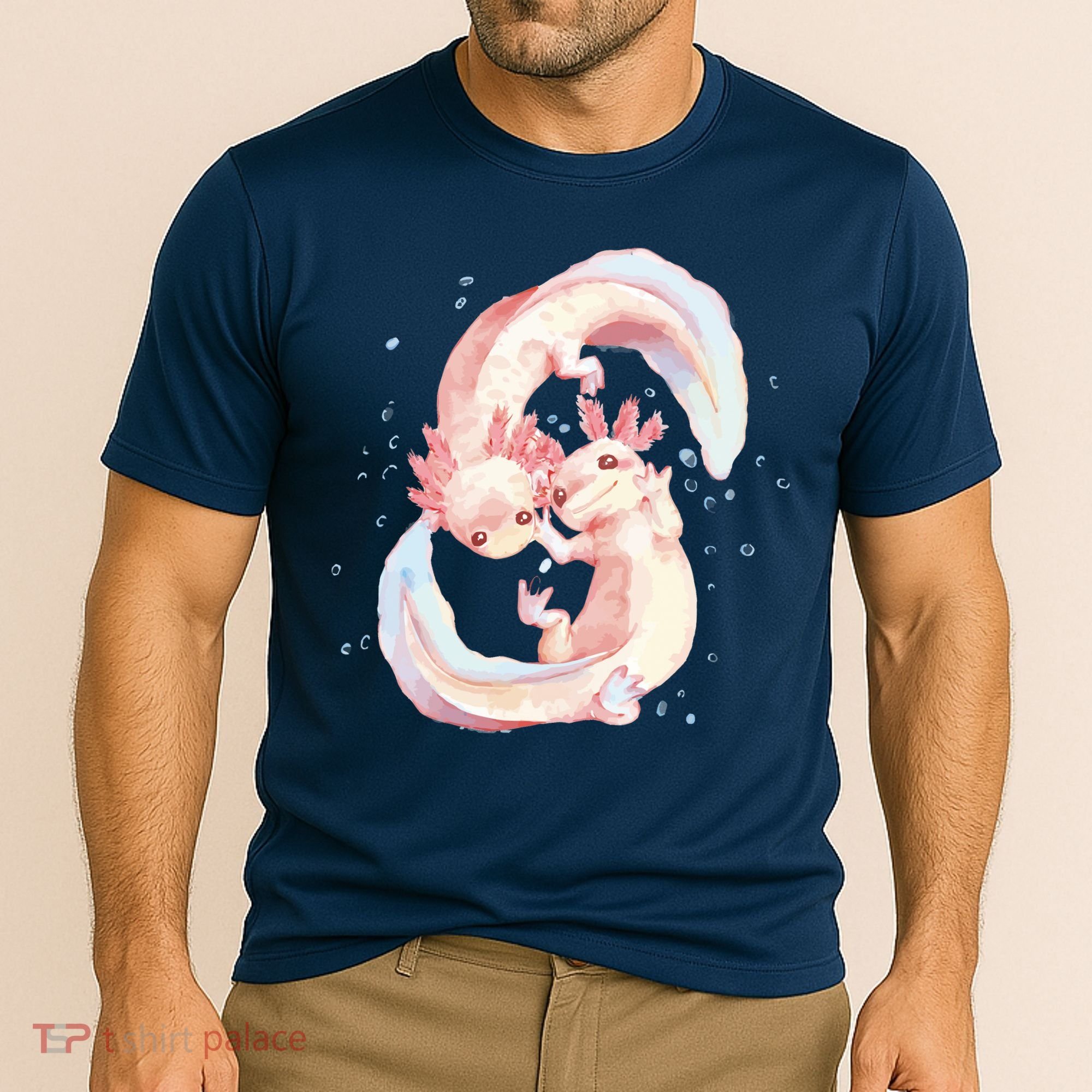 Axolotl Ying Yang Cooling Performance Crew T-Shirt