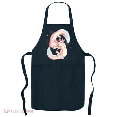 Axolotl Ying Yang Apron