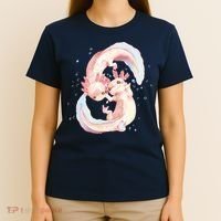 Axolotl Ying Yang T-Shirt thumb 4