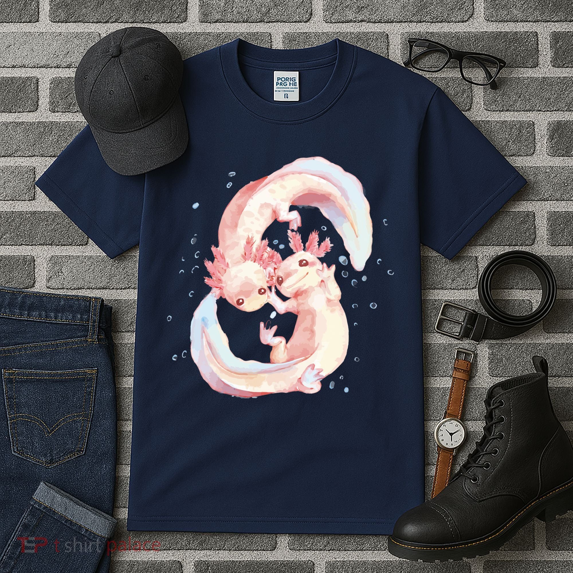 Axolotl Ying Yang Tall T-Shirt