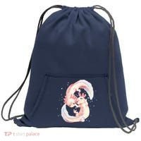 Axolotl Ying Yang Sweatshirt Cinch Pack Bag thumb 0