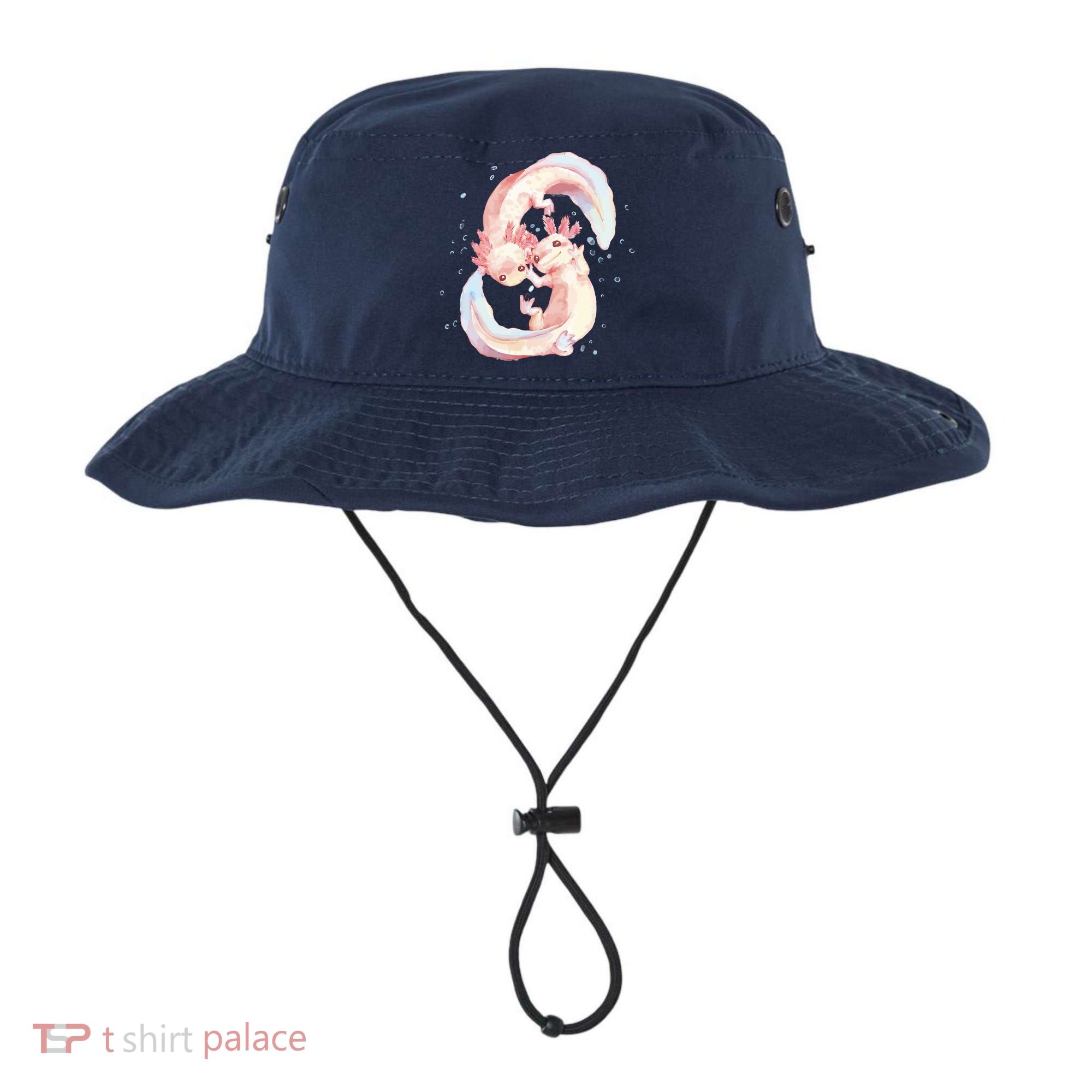 Axolotl Ying Yang Bucket Hat