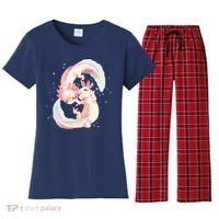 Axolotl Ying Yang Women's Flannel Pajama Set thumb 0