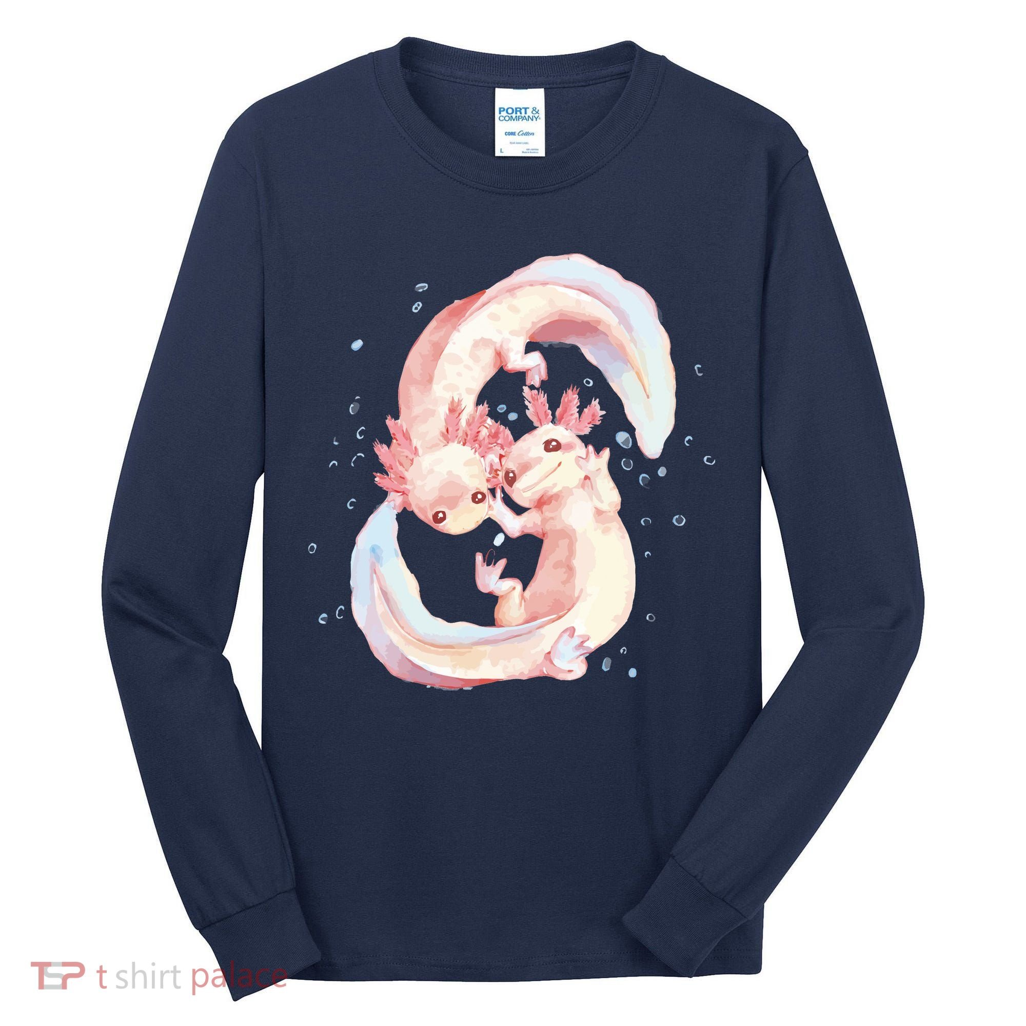 Axolotl Ying Yang Tall Long Sleeve Shirt