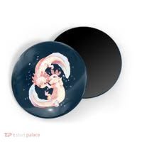 Axolotl Ying Yang Magnet thumb 0