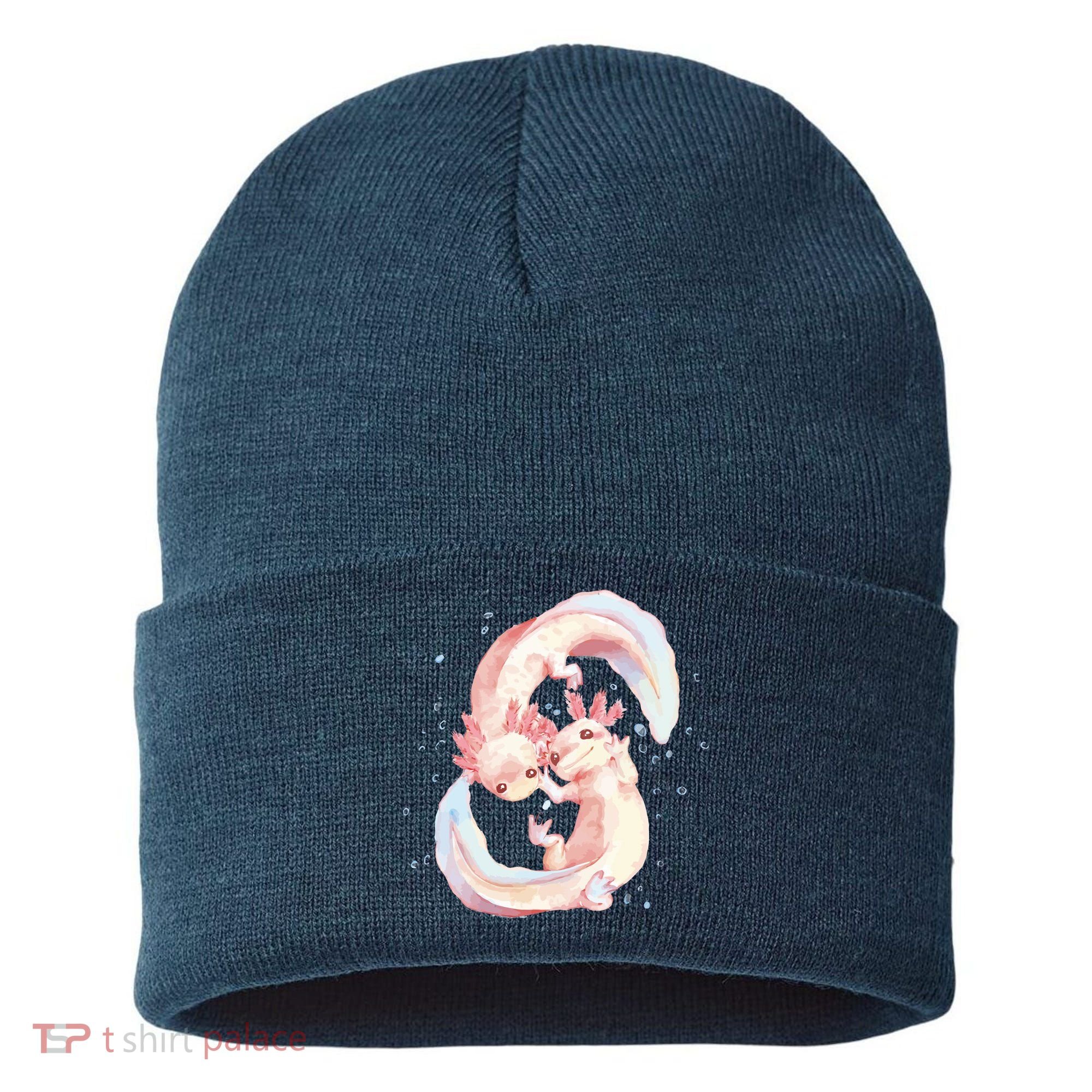Axolotl Ying Yang Sustainable Knit Beanie