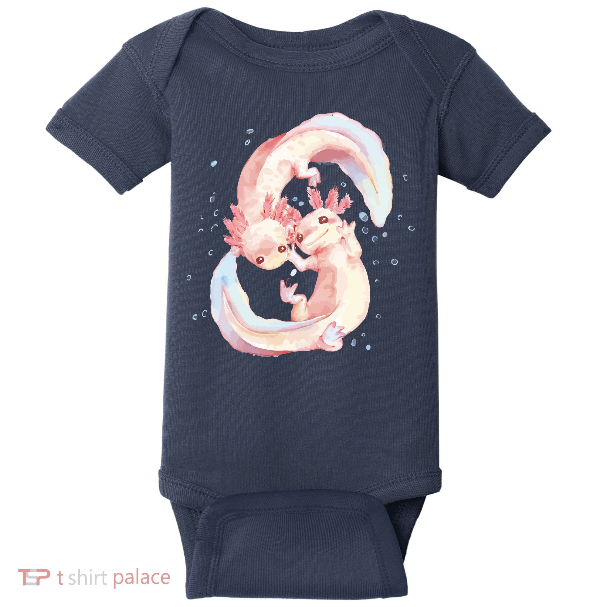 Axolotl Ying Yang Baby Bodysuit