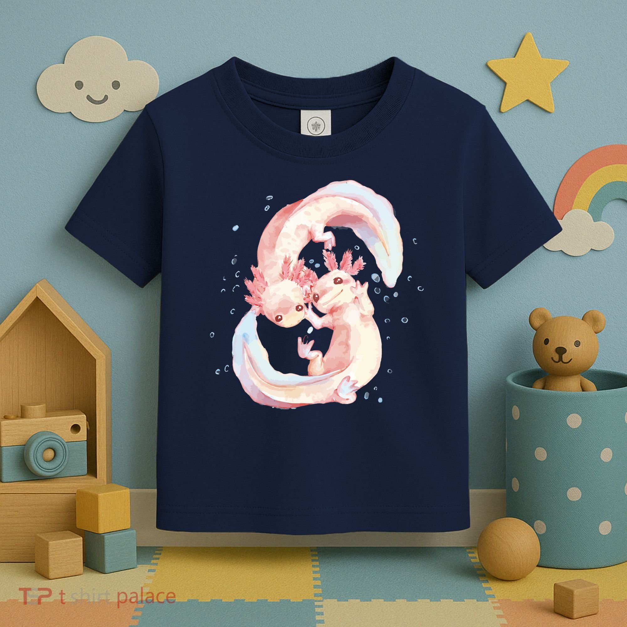 Axolotl Ying Yang Toddler T-Shirt