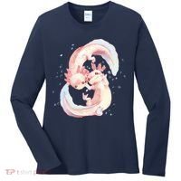 Axolotl Ying Yang Women's Long Sleeve Shirt thumb 0