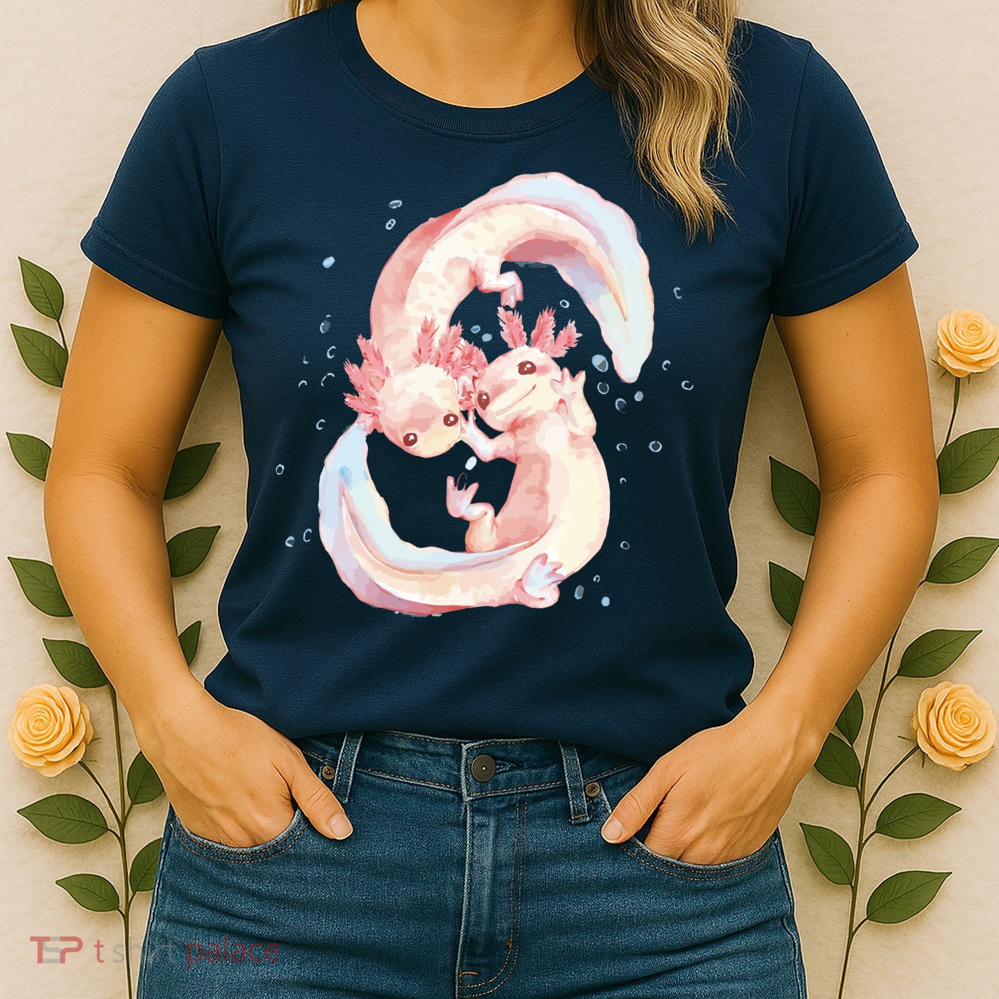 Axolotl Ying Yang Women's T-Shirt